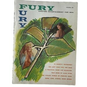 Fury Magazine November 1962 Men’s Interest Photographic Sexy Pin-Up Model Nudes